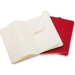 Anteckningsbok Moleskine Cahier L Röd