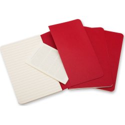Anteckningsbok Moleskine Cahier L Röd