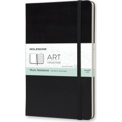 Anteckningsbok Moleskine Art Music L Svart