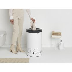Tvättkorg Brabantia, 60 L, Vit