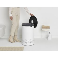 Tvättkorg Brabantia, 60 L, Vit