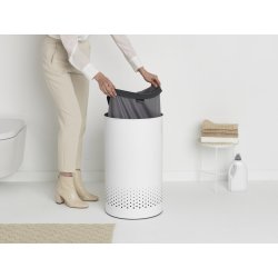 Tvättkorg Brabantia, 60 L, Vit