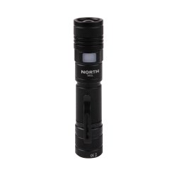 Ficklampa NORTH Aluminium Zoom 950 Lumen Svart