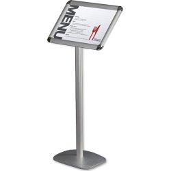 Skylthållare på stativ, Clip-on-ram, A3, aluminium