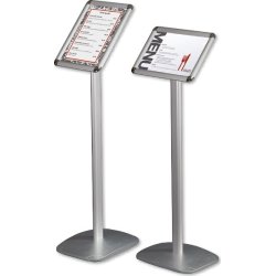 Skylthållare på stativ, Clip-on-ram, A3, aluminium