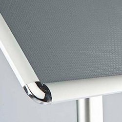 Skylthållare på stativ, Clip-on-ram, A3, aluminium