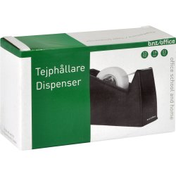 Bordshållare för 33 m tejp, svart