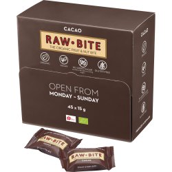 Rawbite Cacao Officebox, 45 bites á 15 g