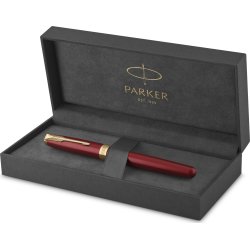 Parker Sonnet Red Lacquer GT Rollerballpenna | F
