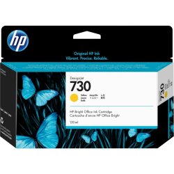 HP nr 730 P2V64A bläckpatron, gul