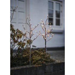 Alex Lysträd på spjut 30 LED H 80 cm 2 st