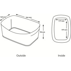 Leitz Cosy MyBox förvaringslåda Gul
