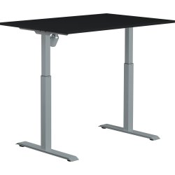 Sun-Flex II höj-/sänkbart bord, 120x80, svart/grå