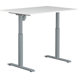 Sun-Flex II höj-/sänkbart bord, 120x80, vit/grå