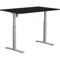 Sun-Flex II höj-/sänkbart bord, 140x80, Svart/grå