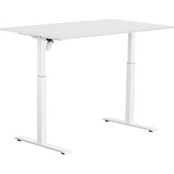 Sun-Flex II höj-/sänkbart bord, 140x80, Vit/vit
