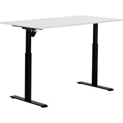 Sun-Flex II höj-/sänkbart bord, 151x80, Vit/svart