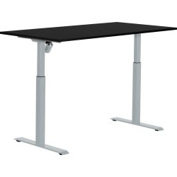 Sun-Flex II höj-/sänkbart bord, 151x80, svart/grå