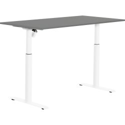 Sun-Flex II höj- & sänkbart bord, antracit/vit