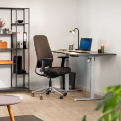 Sun-Flex II höj-/sänkbart bord, 140x80, Vit/vit