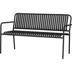 Stella Trädgårdsbänk 140x56cm, svart