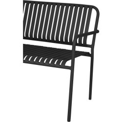 Stella Trädgårdsbänk 140x56cm, svart