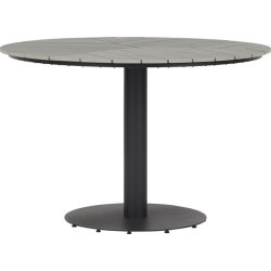 Hector Trädgårdsbord Ø113 cm, metall/nonwood, grå