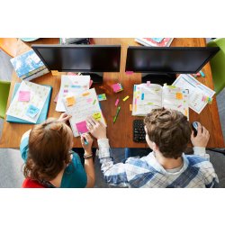 Post-it memoblok 76 x 76mm, neongul