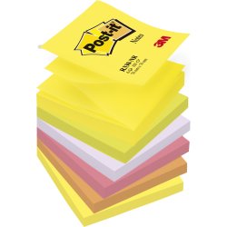 Post-it Z-Notes 76 x 76 mm, neon regnbue