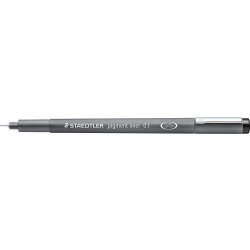Staedtler Pigment Liner 308 fiberpenna, 0,1 mm, sv