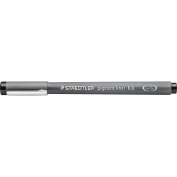 Staedtler Pigment Liner 308 fiberpenna, 0,8 mm, sv