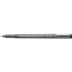 Staedtler Pigment Liner 308 fiberpenna, 0,8 mm, sv