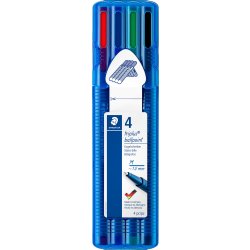 Staedtler Triplus Ball kulspetspenna M, 4 st.