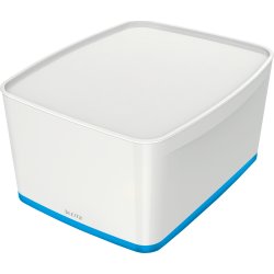 Leitz MyBox Förvaringslåda Large, vit/blå