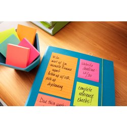 Post-it Green Notes 76 x 76 mm, genbrug, gul