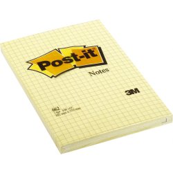 Post-it Super Sticky 102 x 152mm, ternet, gul