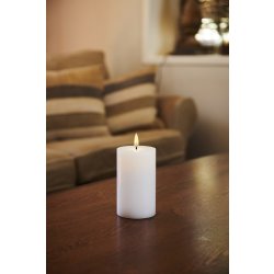 Sille Exclusive LED Ljus, Ø7,5 x H12,5 cm, Vi