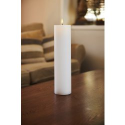 Sille Exclusive LED Ljus Ø7,5 x H25 cm, Vit