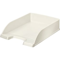 Leitz Wow brevkorg, vit metallicfärg