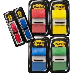 Post-it indexfane standard 4 farver & 2 pk. pile