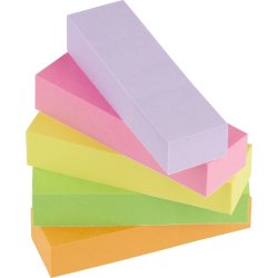 Post-it indexfaner 5 mix, 500 strips, neon farver