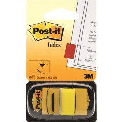 Post-it indexfane, gul 25x43 mm