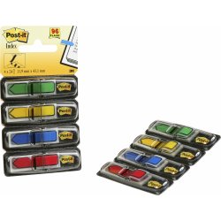 Post-it markeringspile (4 farver)12,5x43 mm