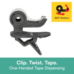 3M Scotch Clip & Twist Tape Dispenser +1 rulle tej