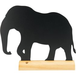 Securit Silhouette Wood Bordsskylt | Elephant