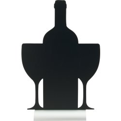 Securit Silhouette Alu Wine Bordsskylt
