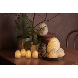 Clara LED koglelys, 4 stk, Hvid, Ø 5,8 x H 7 cm