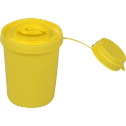 Uson kanylbehållare | Rund och låg | Gul | 500 ml