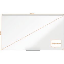 Widescreen Whiteboard Nobo NanoClean i vitt 70"