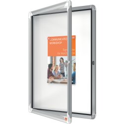 Nobo anslagsskåp 4xA4, täckt utomhus